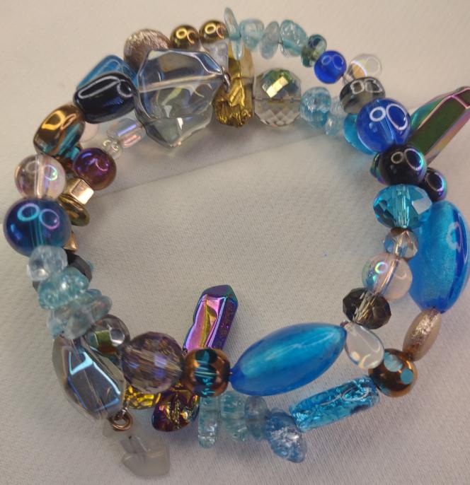 2 & 1/2 Row Luxe Lotta Fetus Nebula Bracelet